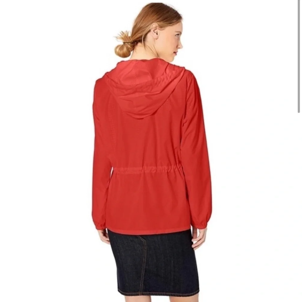 J.Crew Mercantile Red packable jacket, windbreaker women’s size small MERCANTILE